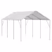 VEVOR 10 X 20 Ft Carport Replacement Canopy Cover, Garage Top Tent Shelter Tarp Heavy-Duty Waterproof & UV Protected, Easy Installation With 40 Ball Bungeess Only Top Cover, Frame Not Include, White VEVOR 10 X 20 Ft Carport Replacement Canopy Cover, Garage Top Tent Shelter Tarp Heavy-Duty Waterproof & UV Protected, Easy Installation With 40 Ball Bungeess Only Top Cover, Frame Not Include, White
