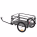 VEVOR Bike Cargo Trailer, 160 Lbs Load Capacity, Heavy-Duty Bicycle Wagon Cart, Foldable Compact Storage & Quick Release With Universal Hitch, Safe Reflectors,