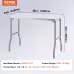 VEVOR Commercial Worktable Workstation 48 X 24 Inch Folding Commercial Prep Table, Heavy-duty Stainless Steel Folding Table With 661 Lbs Load, Kitchen Work Table, Silver Stainless Steel Kitchen Island VEVOR Commercial Worktable Workstation 48 X 24 Inch Folding Commercial Prep Table, Heavy-duty Stainless Steel Folding Table With 661 Lbs Load, Kitchen Work Table, Silver Stainless Steel Kitchen Island