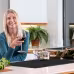 Built In Electric Stove Top, 30.3 X 20.5 Inch 4 Burners, 240V Glass Radiant Cooktop With Sensor Touch Control, Timer & Child Lock Included, 9 Power Levels For Simmer Steam Slow Cook Fry