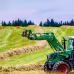 Hay Spear, Bale Spears 1600lbs Loading Capacity, Skid Steer Loader Tractor Attachment With 2pcs Stabilizer Spears, Quick Attach Spike Forks