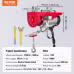 2200 Lbs Wireless Attic Lift, 1600W 110V Electric Hoist With Wireless Remote Control, 40ft Single Cable Lifting Height & Pure Copper Motor, For Garage Warehouse Factory