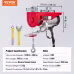 Electric Hoist, 1320 Lbs Lifting Capacity, 1150W 110V Electric Steel Wire Winch With Wireless Remote Control, 40ft Single Cable Lifting Height & Pure Copper Motor, For Garage Warehouse Factory Electric Hoist, 1320 Lbs Lifting Capacity, 1150W 110V Electric Steel Wire Winch With Wireless Remote Control, 40ft Single Cable Lifting Height & Pure Copper Motor, For Garage Warehouse Factory