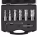 Annular Cutter Set, 6 Pcs Weldon Shank Mag Drill Bits, 1 2 To 1-1 16 Cutting Diameter, 1 Cutting Depth, M2AL High-Speed Steel, With Pilot Pin And Portable Case, For Using With Magnetic Drills Annular Cutter Set, 6 Pcs Weldon Shank Mag Drill Bits, 1 2 To 1-1 16 Cutting Diameter, 1 Cutting Depth, M2AL High-Speed Steel, With Pilot Pin And Portable Case, For Using With Magnetic Drills