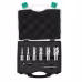 Annular Cutter Set, 6 Pcs Weldon Shank Mag Drill Bits, 1 2 To 1-1 16 Cutting Diameter, 1 Cutting Depth, M2AL High-Speed Steel, With Pilot Pin And Portable Case, For Using With Magnetic Drills Annular Cutter Set, 6 Pcs Weldon Shank Mag Drill Bits, 1 2 To 1-1 16 Cutting Diameter, 1 Cutting Depth, M2AL High-Speed Steel, With Pilot Pin And Portable Case, For Using With Magnetic Drills
