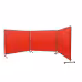 Welding Screen With Frame, 6X 8 3 Panel Welding Curtain Screens, Flame-Resistant Vinyl Welding Protection Screen On 12 Swivel Wheels Welding Screen With Frame, 6X 8 3 Panel Welding Curtain Screens, Flame-Resistant Vinyl Welding Protection Screen On 12 Swivel Wheels