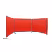Welding Screen With Frame, 6X 8 3 Panel Welding Curtain Screens, Flame-Resistant Vinyl Welding Protection Screen On 12 Swivel Wheels
