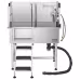 38 Dog Grooming Bath Tub Stainless Steel W Stairs Faucet Left Door