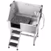38 Dog Grooming Bath Tub Stainless Steel W Stairs Faucet Left Door