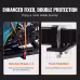 Motorcycle Carrier, 600 LBS Steel Motorcycle Carrier Hitch Mount With Loading Ramp, Scooter Dirt Bike Trailer Hauler With Ratchet Straps And Stabilizer, For Car, Truck With 2 Hitch Receiver