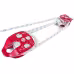 Twin Sheave Block And Tackle 1 2 X 100Ft Twin Sheave Block With Braid Rope 30-35KN 6600-7705LBS Double Pulley Rigging