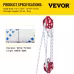Twin Sheave Block And Tackle 1 2 X 100Ft Twin Sheave Block With Braid Rope 30-35KN 6600-7705LBS Double Pulley Rigging