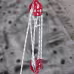 Twin Sheave Block And Tackle 1 2 X 100Ft Twin Sheave Block With Braid Rope 30-35KN 6600-7705LBS Double Pulley Rigging Twin Sheave Block And Tackle 1 2 X 100Ft Twin Sheave Block With Braid Rope 30-35KN 6600-7705LBS Double Pulley Rigging