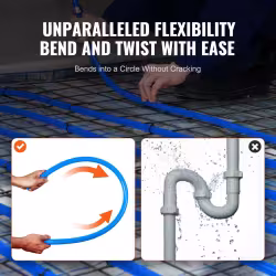 Feet Length PEX-A Flexible Pipe Tubing For Potable Water, Pex Water Lines For Hot Cold Water Easily Restore, Plumbing Applications With Free Cutter,Blue Feet Length PEX-A Flexible Pipe Tubing For Potable Water, Pex Water Lines For Hot Cold Water Easily Restore, Plumbing Applications With Free Cutter,Blue