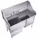 61 Inch Dog Grooming Bath Tub Stainless Steel W Ramp Water Filter 61 Inch Dog Grooming Bath Tub Stainless Steel W Ramp Water Filter