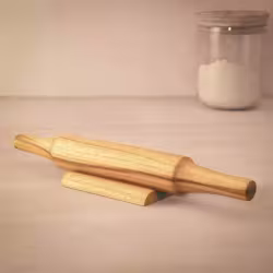 Teak Wood Belan With Stand Set