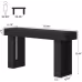Long Console Table Wooden Rectangular Sofa Table Behind The Couch