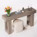 Long Console Table Wooden Rectangular Sofa Table Behind The Couch