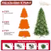 Artificial 6ft Green Christmas Tree With 1168 PE PVC Mixed Branch Tips, Hinged Premium & Foldable Base For Indoor Holiday Decorating Artificial 6ft Green Christmas Tree With 1168 PE PVC Mixed Branch Tips, Hinged Premium & Foldable Base For Indoor Holiday Decorating