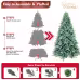 Artificial 6ft Blue Green Tint Christmas Tree With 1390 PE PVC Mixed Branch Tips, Memory Wire Iron Wire, Hinged Premium & Foldable Base For Indoor Holiday Decorating Artificial 6ft Blue Green Tint Christmas Tree With 1390 PE PVC Mixed Branch Tips, Memory Wire Iron Wire, Hinged Premium & Foldable Base For Indoor Holiday Decorating