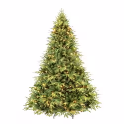 Artificial 6.5ft Green Christmas Tree With 2225 PE PVC Mixed Branch Tips, 450L Warm White Led, Steel Wire, Hinged Premium & Foldable Base For Indoor Holiday Decorating Artificial 6.5ft Green Christmas Tree With 2225 PE PVC Mixed Branch Tips, 450L Warm White Led, Steel Wire, Hinged Premium & Foldable Base For Indoor Holiday Decorating