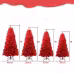 Artificial 5ft Red Christmas Tree With 624 PVC Branch Tips, Hinged Premium & Foldable Base For Indoor Holiday Decorating Artificial 5ft Red Christmas Tree With 624 PVC Branch Tips, Hinged Premium & Foldable Base For Indoor Holiday Decorating