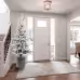 2,3,4,5,6ft PE PVC Decorated Flocking Basin Tree Artificial Christmas Tree