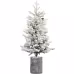 2,3,4,5,6ft PE PVC Decorated Flocking Basin Tree Artificial Christmas Tree