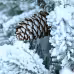 2,3,4,5,6ft PE PVC Decorated Flocking Basin Tree Artificial Christmas Tree