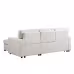 USTYLE Upholstery Sleeper Sectional Sofa With Storage Space, USB Port, 2 Cup Holders On Back Cushions USTYLE Upholstery Sleeper Sectional Sofa With Storage Space, USB Port, 2 Cup Holders On Back Cushions