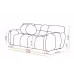 64.96 Length ,35.83inch Deepth ,human Body Structure For USA People, Marshmallow Sofa,boucle Sofa ,2 Seater, BEIGE BOUCLE