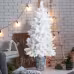 4 FT White Artificial Christmas Tree With Pot Stand, Potted Xmas Pine Tree With 200 Branch Tips For Holiday Party Office Home, White Tree 4 FT White Artificial Christmas Tree With Pot Stand, Potted Xmas Pine Tree With 200 Branch Tips For Holiday Party Office Home, White Tree