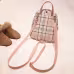 Ladies Check Lock Small Backpack One Shoulder Diagonal Handbag Coin Purse Ladies Check Lock Small Backpack One Shoulder Diagonal Handbag Coin Purse