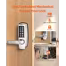 Mechanical Keyless Entry Door Lock, 14 Key Mechanical Door Lock With Keys, Mechanical Keypad Door Lock With Handle, Stainless Steel Waterproof Keyless Gate Lock, For Home Office Outdoor Garage Mechanical Keyless Entry Door Lock, 14 Key Mechanical Door Lock With Keys, Mechanical Keypad Door Lock With Handle, Stainless Steel Waterproof Keyless Gate Lock, For Home Office Outdoor Garage