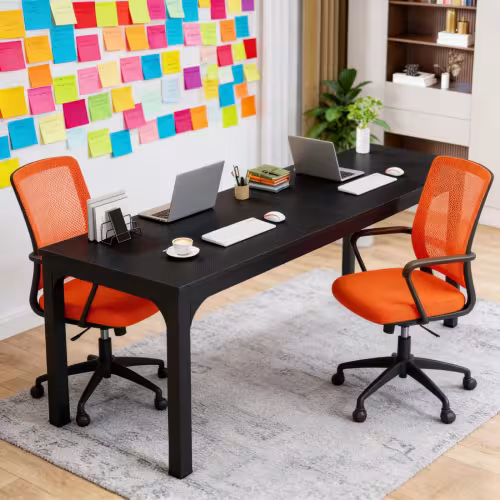 Dual Person Office Table,Computer Desk, Rectangle Executive Desk