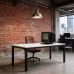 Modern Computer Desk,Rectangle Workspace Desk,Executive Desk