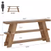 Slim Storage Side Table,3-Tier Console Table,Sofa Table