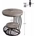 2 Tiers Couch Table,Round Side Table,End Table