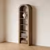 Open Bookcase,Arched Display Shelf
