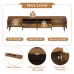 Mid Century TV Stand With 2 Drawers, Media Console Table For TVs Up To 85'', Entertainment Center With Storage For Living Room, Bedroom, Home Theatre