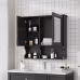 30 Inch Mirror Medicine Cabinet With Open Shelves, Wall Mounted Home Storage With Doors & Mirror, Adjustable Shelf, Bathroom Storage Cabinet Over Toilet