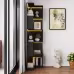 Corner Book Shelf - 5 Tier Corner Bookshelf Bookcase With Baffle, Freestanding L Shaped Display Shelf Stand With Led Lights For Home Office, Living Room, Bedroom, Kitchen Corner Book Shelf - 5 Tier Corner Bookshelf Bookcase With Baffle, Freestanding L Shaped Display Shelf Stand With Led Lights For Home Office, Living Room, Bedroom, Kitchen