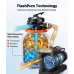 FlashPure Sand Filter Pump, 16 In For Above Ground Pool, 1 HP 4400 GPH, Swimming Pool Filter System With Timer, 6X Faster Filtration With Media Installed, Leak-Resistant, Ready To Use Out Of Box