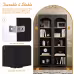 ON-TREND Free Standing 5 Tier Bookshelves, Bookcases Set Of 2, Farmhouse Two-Tone Storage Cabinet With Adjustable Shelves, Modern 72H Kitchen Pantry Cabinet For Living Room, Home Office, Black ON-TREND Free Standing 5 Tier Bookshelves, Bookcases Set Of 2, Farmhouse Two-Tone Storage Cabinet With Adjustable Shelves, Modern 72H Kitchen Pantry Cabinet For Living Room, Home Office, Black