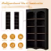 ON-TREND Free Standing 5 Tier Bookshelves, Bookcases Set Of 2, Farmhouse Two-Tone Storage Cabinet With Adjustable Shelves, Modern 72H Kitchen Pantry Cabinet For Living Room, Home Office, Black ON-TREND Free Standing 5 Tier Bookshelves, Bookcases Set Of 2, Farmhouse Two-Tone Storage Cabinet With Adjustable Shelves, Modern 72H Kitchen Pantry Cabinet For Living Room, Home Office, Black