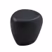 19.29 Inch Irregular Fiberglass Side Table Durable, Scratch-Resistant & Waterproof End Table For Living Room,Apartment,Office,Matt Black