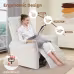 360 Swivel Rocker Recliner Chair,Swivel Nursery Rocking Chair WPull Ring,Glider Chair,Modern Rocking Swivel Recliner Chair For Bedroom,Living Room Chair Home Theater Seating Fabric Gray-360Swivel