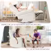 360 Swivel Rocker Recliner Chair,Swivel Nursery Rocking Chair WPull Ring,Glider Chair,Modern Rocking Swivel Recliner Chair For Bedroom,Living Room Chair Home Theater Seating Fabric Gray-360Swivel