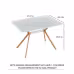 Modern Minimalist StyleDining Table MDF Anti-Scratch Top Metal Shelf Metal Heat Transfer Legs Leveling Feet For Dining Room Kitchen Office Table X 1 White Modern Minimalist StyleDining Table MDF Anti-Scratch Top Metal Shelf Metal Heat Transfer Legs Leveling Feet For Dining Room Kitchen Office Table X 1 White