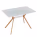 Modern Minimalist StyleDining Table MDF Anti-Scratch Top Metal Shelf Metal Heat Transfer Legs Leveling Feet For Dining Room Kitchen Office Table X 1 White Modern Minimalist StyleDining Table MDF Anti-Scratch Top Metal Shelf Metal Heat Transfer Legs Leveling Feet For Dining Room Kitchen Office Table X 1 White